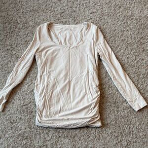 Abercrombie Scoop Neck Long Sleeve Maternity Top